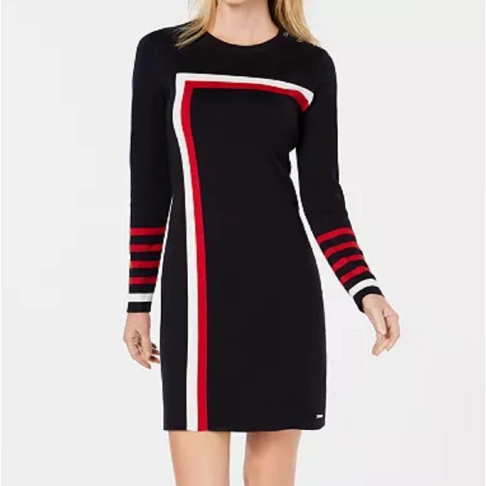 Tommy Hilfiger Racing Stripe Sweater Dress